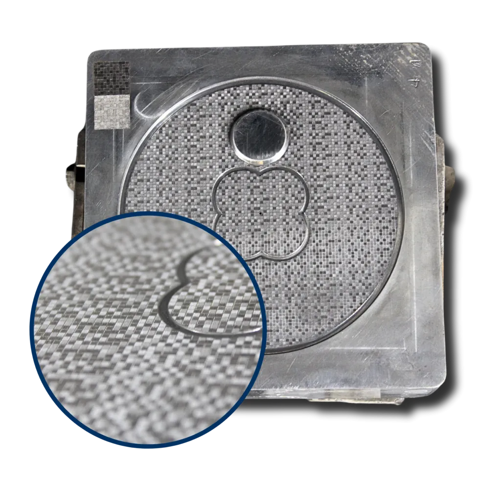 5 AXIS LASER TEXTURING ON LID COVER MOULD